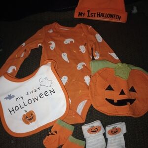 Halloween Kids Matching Set - Orange